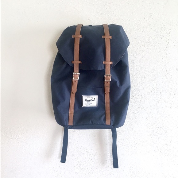 dark blue herschel backpack